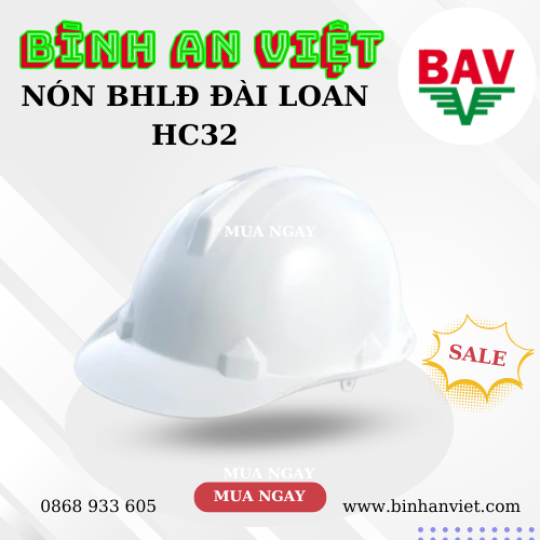 Nón bảo hộ lao động Đài Loan HC32