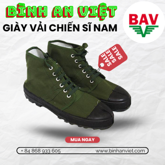 Giầy vải chiến sĩ nam