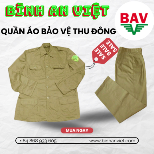 Quần áo bảo vệ dân phố thu đông