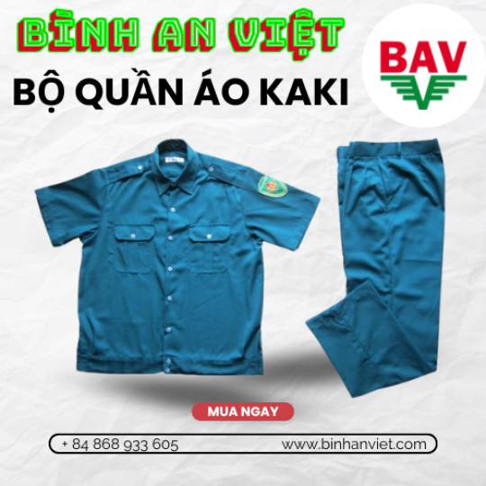 Bộ quần áo kaki 